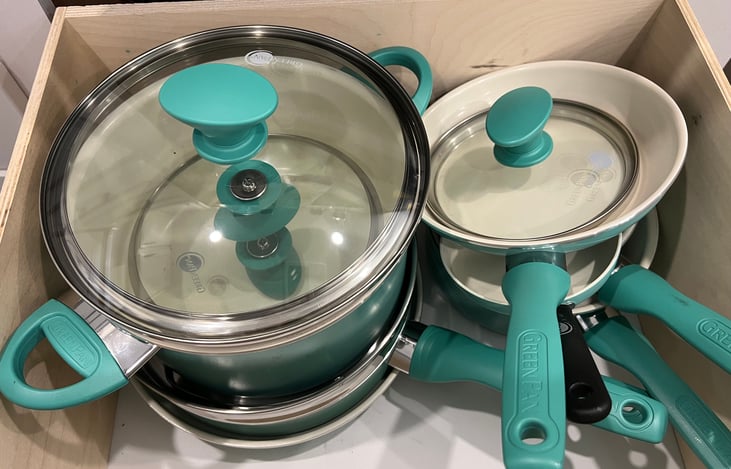 Essential cookware included