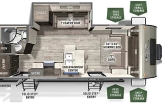 2021 Forest River RV Flagstaff Micro Lite 25FBS