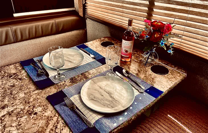 Comfy seating for 4 or more if small children. 2 seatbelts in the seat facing forward, 1 seatbelt in the jump seat, and of course, 2 in the cab.