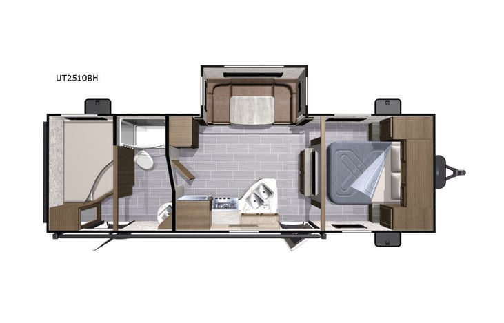 Representative floor plan provided by a trusted RVshare partner.