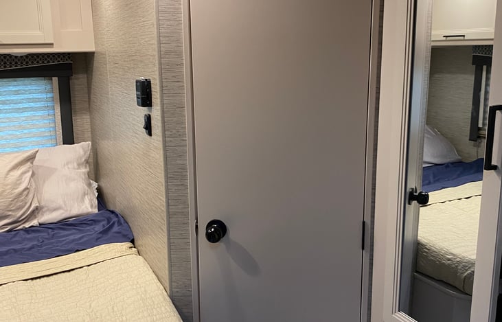 Bathroom Door and wardrobe