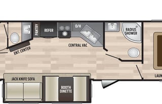"The Hideout" - 2020 Keyston bunkhouse with 1.5 Bath