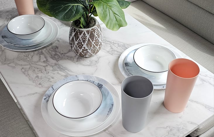 Dinnerware for four