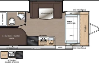 Cat the 2022 Coachmen Catalina Summit 184BHS