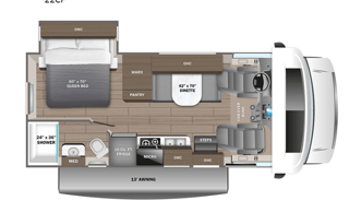 NEW 2025 Entegra Coach Odyssey SE 22CF 6-sleepers