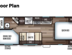 Forest River RV Cherokee Grey Wolf 22MKSE
