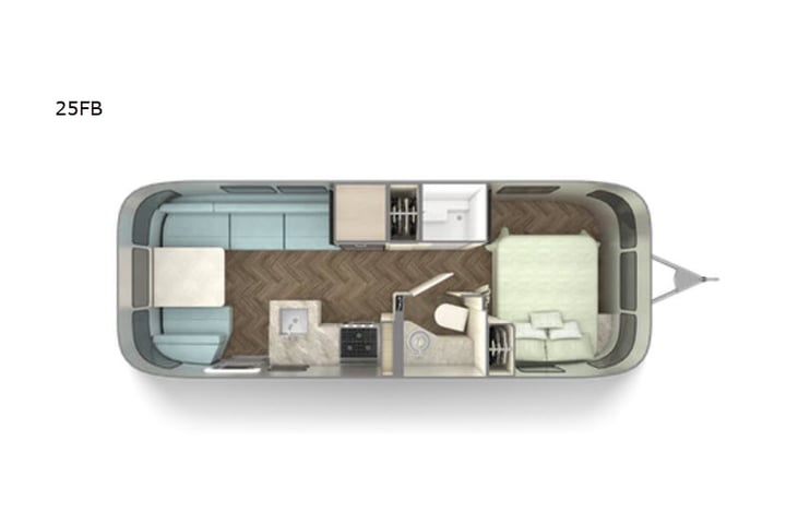 Representative floor plan provided by a trusted RVshare partner.