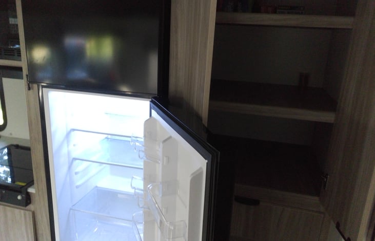 For an RV, really big fridge/freezer. Still working on settings for this one as items were close to freezing in the fridge.