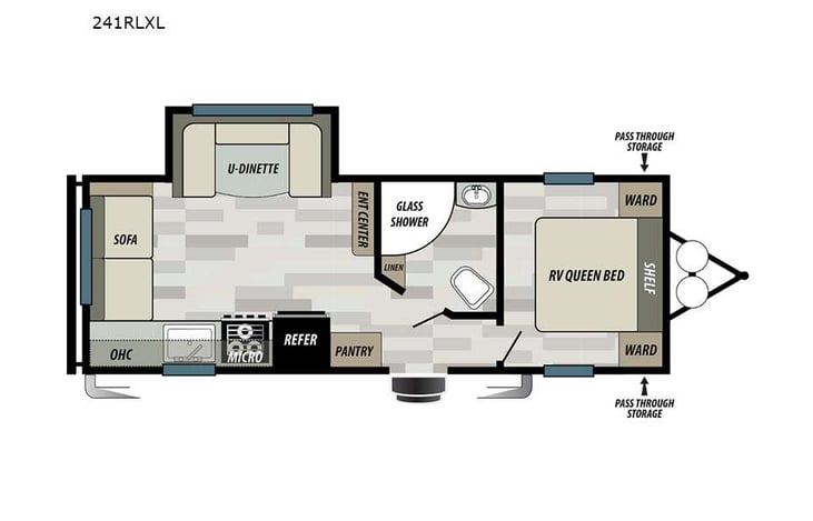 Representative floor plan provided by a trusted RVshare partner.