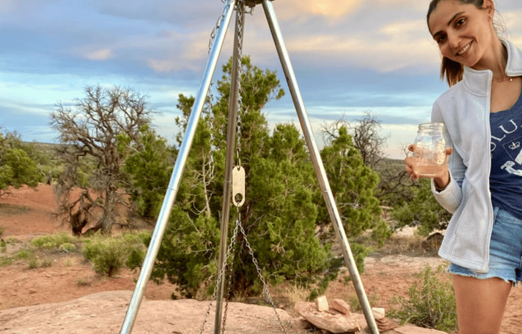 That's my fiance. Not included with rental.