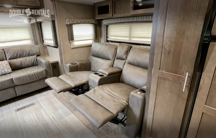 Double Luxury Recliners with Heat and Massage