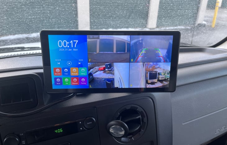 Back and side cameras for better visibility