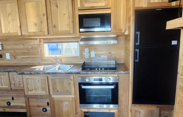 Kitchen, large fridge