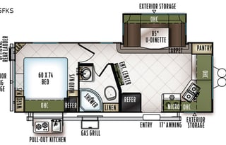 Forest River Flagstaff Micro Lite 25FKS Colorado