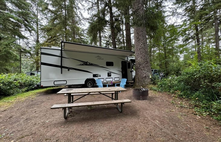 Very peaceful at a state park.