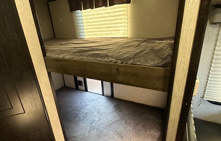 Beds are a tight fit, work best for children or maybe young adults