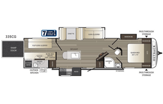 Clean & stocked! 2018 Keystone RV Outback 335CG