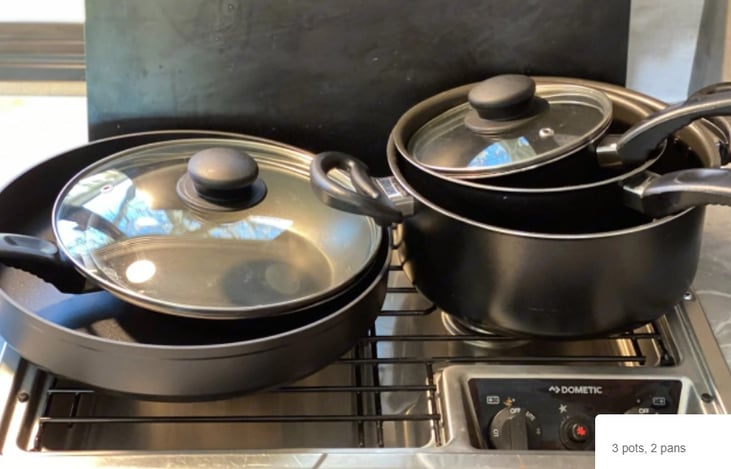 Pots and pans.