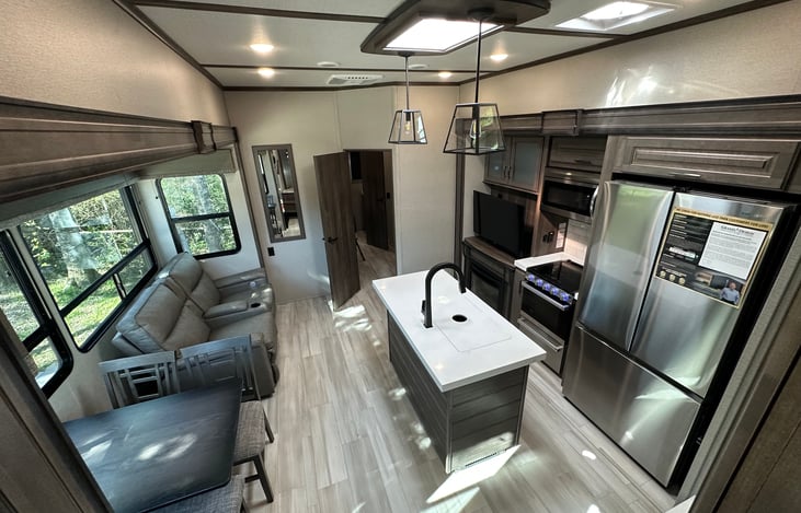 Living room and kitchen!