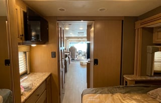 The 2 bathroom RV. No more waiting in line.