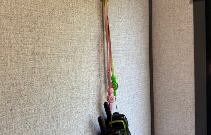 Walkie talkies available for your kiddos! There are 4 available.