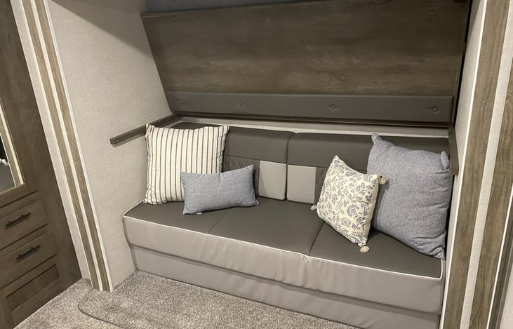 Couch folds out to queen size bed