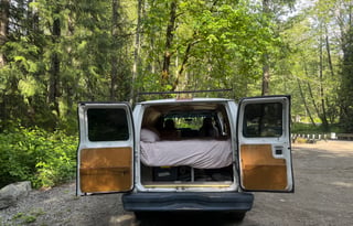 PNW Van Conversion | Solar · Roof Rack · Fridge