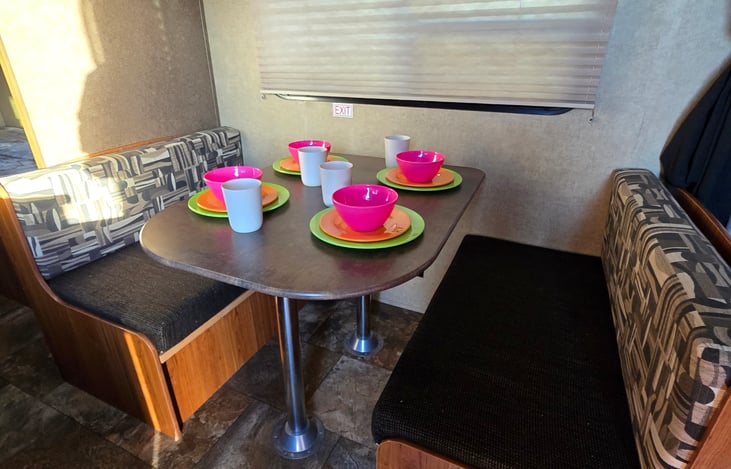 Dinette converts into bed