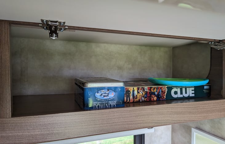 Game cabinet over the dinette