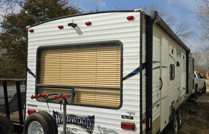 Large Rear Window and a double bike rack