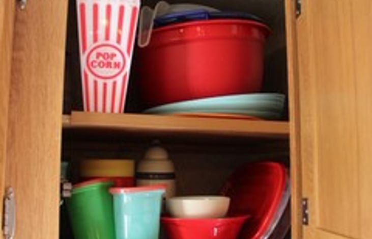 Children’s cups and dishes and popcorn bowls. We’ve thought of everything!