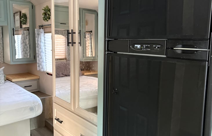 Fridge and large size pantry