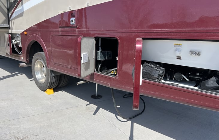 Easy access/connection for power, water, and sewer