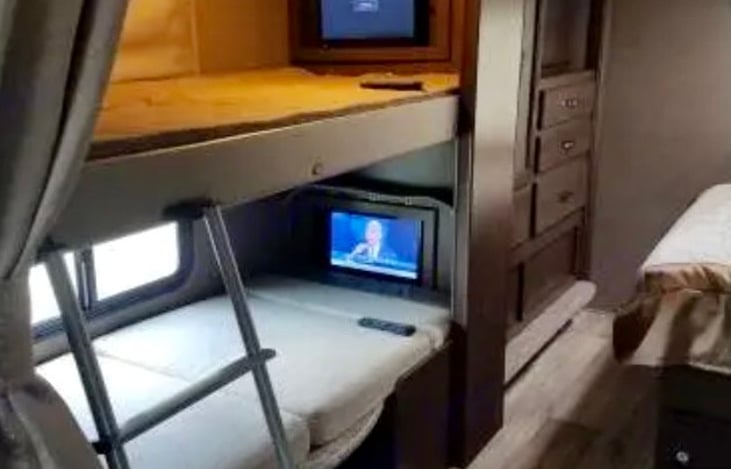 Bunks and TV's for the kiddos