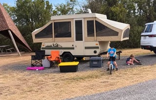 Cozy & Modern Pop-Up Camper for Family Getaways