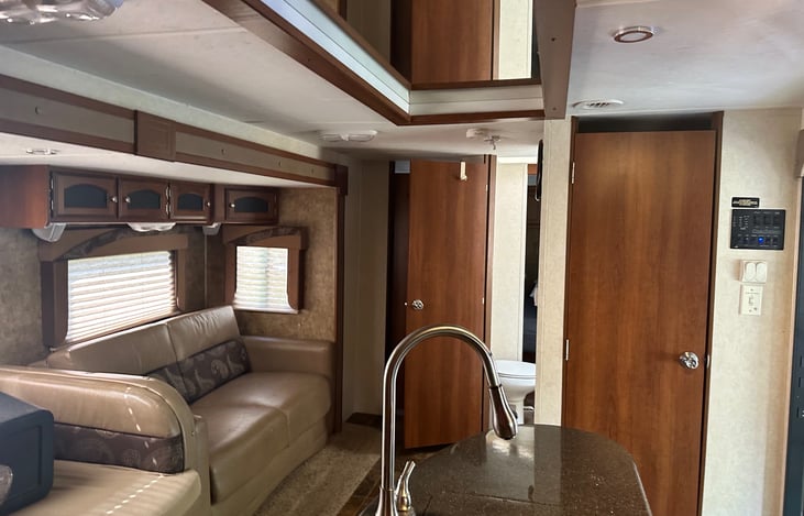 Kitchen looking toward front bedroom