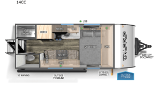 2024 Forest River RV Cherokee Wolf Pup 14CC