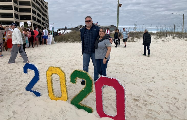 Fort Walton beach, Alabama celebrate in 2020 freezeout day.