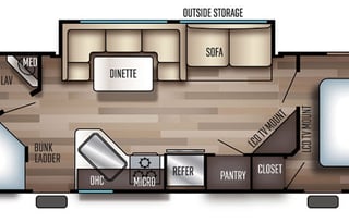 2019 Forest River RV Cherokee Grey Wolf 27DBH