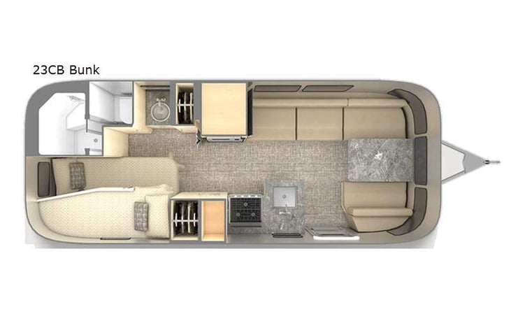 Representative floor plan provided by a trusted RVshare partner.