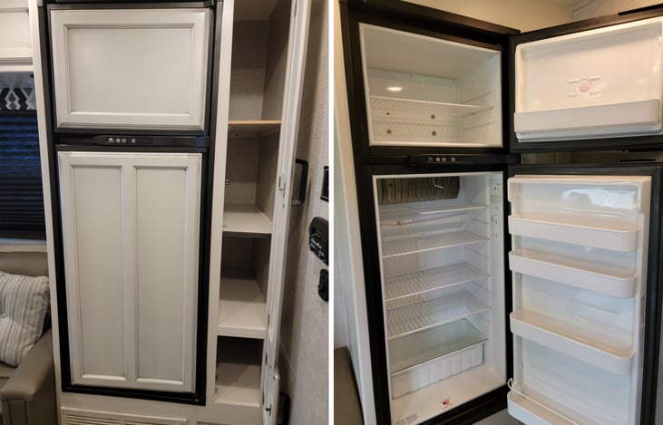 8 Cu Ft Norcold Refrigerator - Automatically operates using electric or propane, no need to worry about food spoiling!