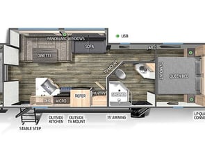 Forest River RV Cherokee Grey Wolf 29QB
