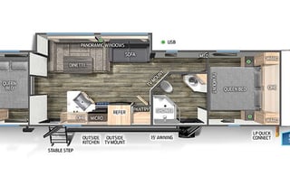 2023 Forest River Cherokee Grey Wolf 29QB