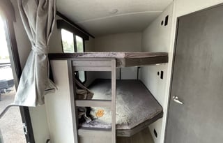 King Bed with Solar Travel Trailer