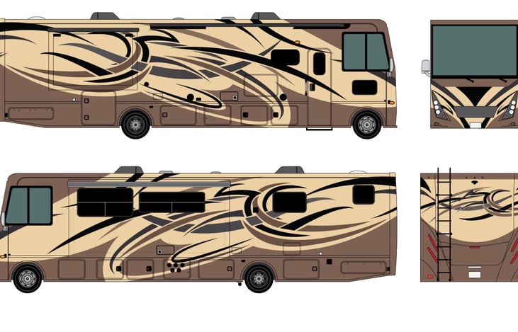 New wrap design being added to the RV as of the end of May.