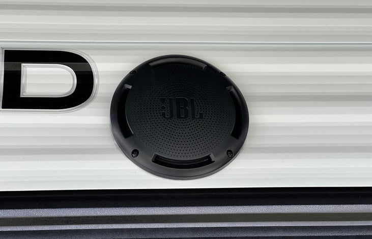 Outdoor speaker that connects with Bluetooth.