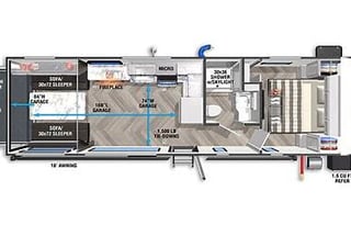Salem FSX Platinum 270RTKX Toy Hauler