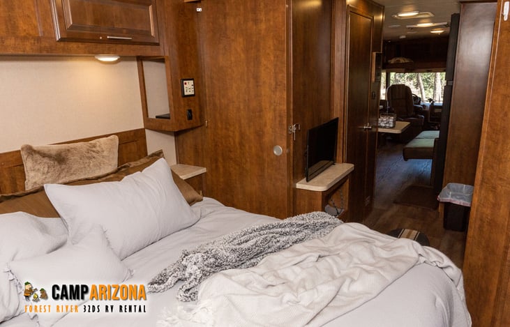 King Sized Bed in the Master Bedroom