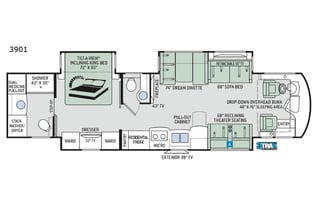 2019 Thor Motor Coach Aria 3901