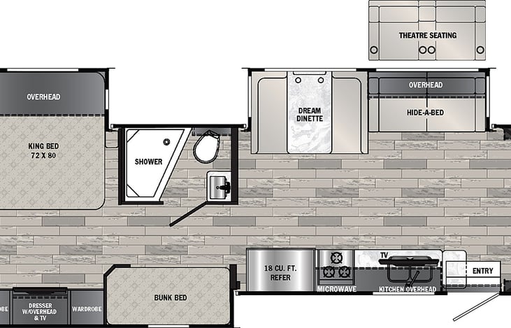 Bunk house with 2 Full Bathrooms